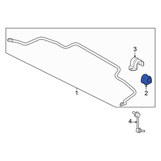 Hyundai OE - Rear Suspension Stabilizer Bar Bushing