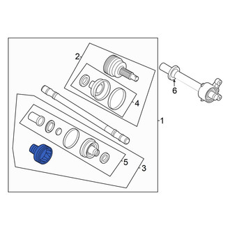 Hyundai OE - Rear Left Inner CV Joint Kit