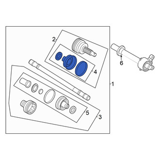 Hyundai OE - Rear Outer CV Joint Boot Kit