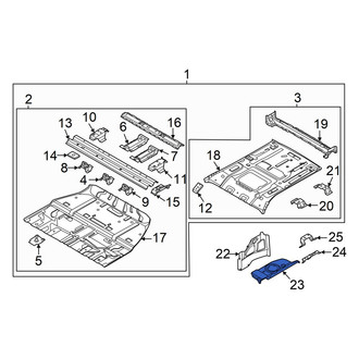 Hyundai OE - Rear Left Lower Floor Extension