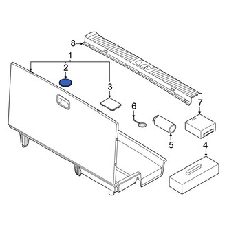 Hyundai OE - Trunk Floor Storage Box Cap