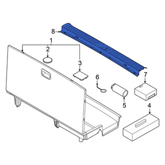 Hyundai OE - Rear Liftgate Trim Scuff Plate