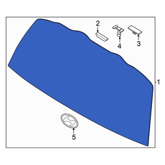 Hyundai OE - Rear Liftgate Glass