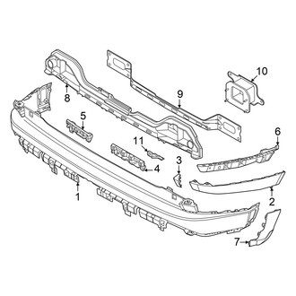 Hyundai OE - Rear Bumper - Bumper & Components (Upper Components)