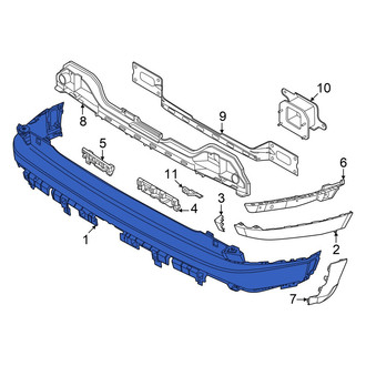 Hyundai OE - Rear Upper Bumper Cover