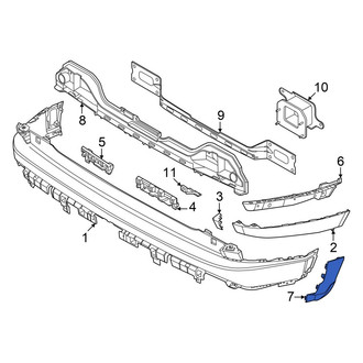 Hyundai OE - Rear Left Bumper Trim
