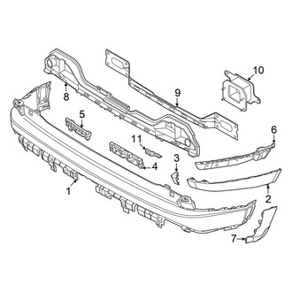 Hyundai OE - Rear Bumper - Bumper & Components (Upper Components), (Calligraphy)