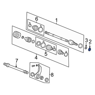Hyundai OE - Front CV Joint Nut