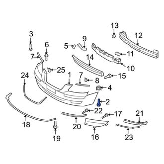 Hyundai OE - Bumper Cover Screw