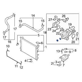 Hyundai OE - Upper Engine Coolant Thermostat Housing