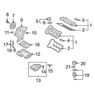 Hyundai OE - Right Engine Timing Cover Gasket