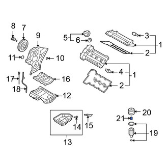 Hyundai OE - Engine Oil Filter Bypass Adapter