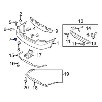 Hyundai OE - Quarter Panel Splash Shield Nut