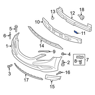 Hyundai OE - Bumper Impact Absorber Clip