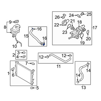 Hyundai OE - Engine Coolant Pipe O-Ring