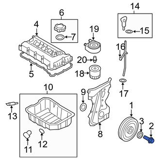 Hyundai OE - Engine Harmonic Balancer Bolt