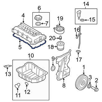 Hyundai OE - Engine Valve Cover Gasket