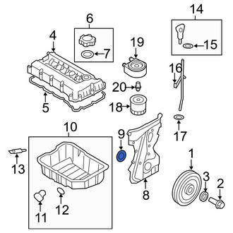 Hyundai OE - Rear Engine Crankshaft Seal