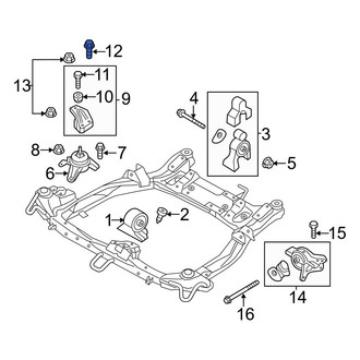Hyundai OE - Front Engine Mount Bolt