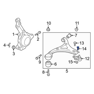 Hyundai OE - Upper Suspension Ball Joint Bolt