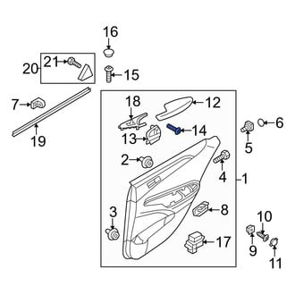 Hyundai OE - Door Interior Trim Panel Screw