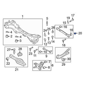 Hyundai OE - Front Suspension Crossmember Nut