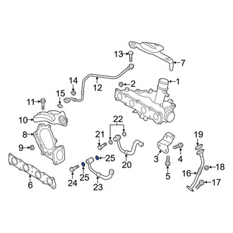Hyundai OE - Turbocharger Coolant Line Gasket