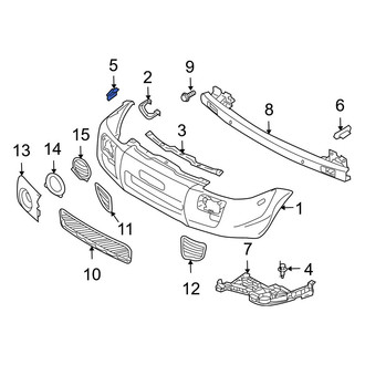 Hyundai OE - Front Bumper Cover Retainer