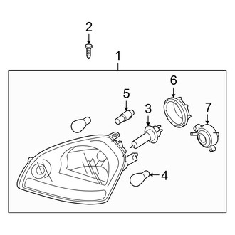 Hyundai OE - Front Lamps - Headlamp Components