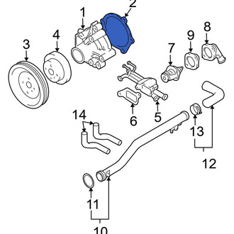 Hyundai OE - Engine Water Pump Gasket