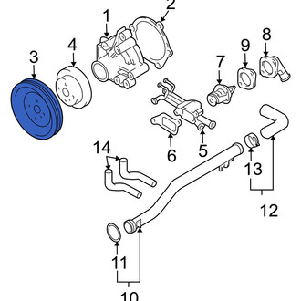 Hyundai OE - Engine Water Pump Pulley