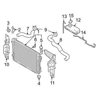 Hyundai OE - Cooling - Radiator & Components (2.7L)