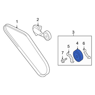 Hyundai OE - Accessory Drive Belt Idler Pulley