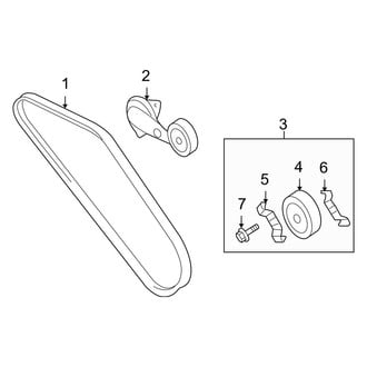 Hyundai OE - Cooling - Belts & Pulleys (2.7L)