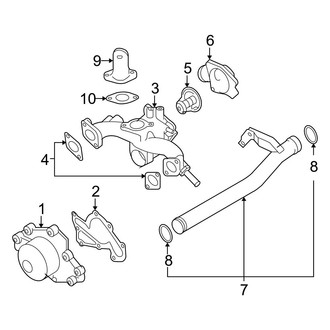 Hyundai OE - Cooling - Water Pump (2.7L)