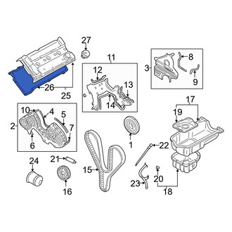 Hyundai OE - Engine Valve Cover Gasket