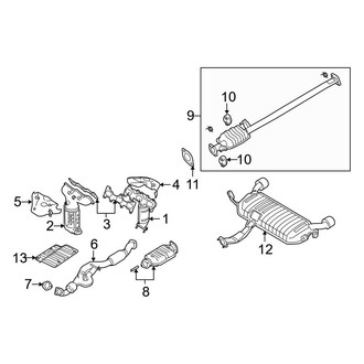 Hyundai OE - Exhaust System - Exhaust Components (2.7L)