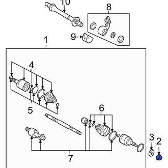 Hyundai OE - Front CV Joint Nut