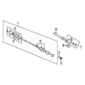 Hyundai OE - Front CV Joint Nut