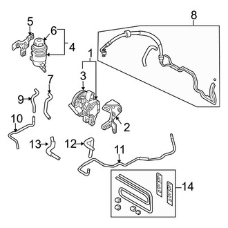 Hyundai OE - Steering Gear & Linkage - Pump & Hoses (2.0L Gas)