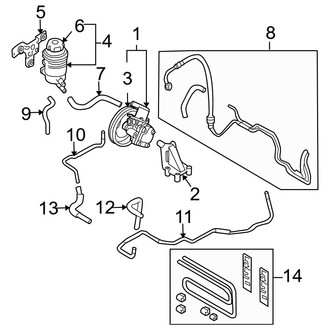 Hyundai OE - Steering Gear & Linkage - Pump & Hoses (Limited / SE 2.7L)