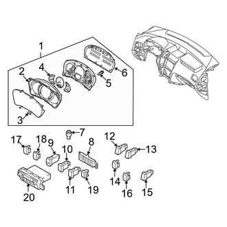 Hyundai OE - Instrument Panel - Cluster & Switches