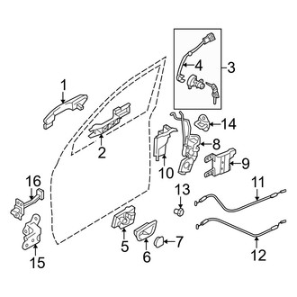 Hyundai OE - Front Door - Lock & Hardware