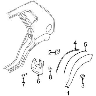 Hyundai OE - Quarter Panel - Exterior Trim