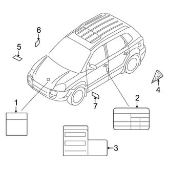 Hyundai OE - Information Labels - Labels (Gas)