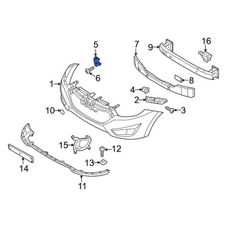 Hyundai OE - Front Right Bumper Cover Bracket