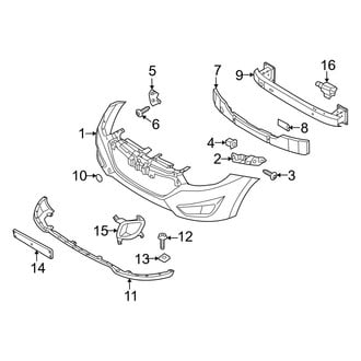 Hyundai OE - Front Bumper & Grille - Bumper & Components