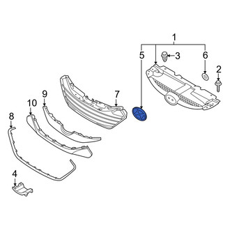 Hyundai OE - Front Bumper Cover Emblem