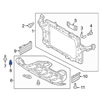 Hyundai OE - Bumper Guard Pad Screw