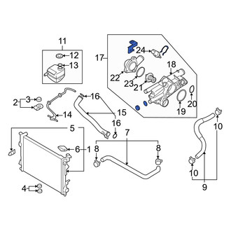 Hyundai OE - Lower Engine Coolant Thermostat Housing